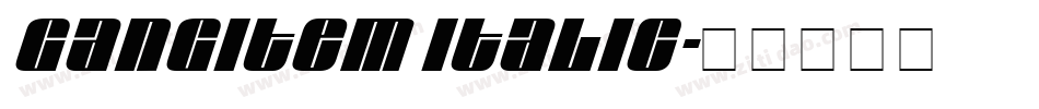 Gangitem Italic字体转换